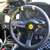 MOMOステアリング　DRIFTING JP BK/ORG 33 MOMO DRIFTING(モモ ドリフティング) 33Φ 85mm DEEP BKレザー/OR